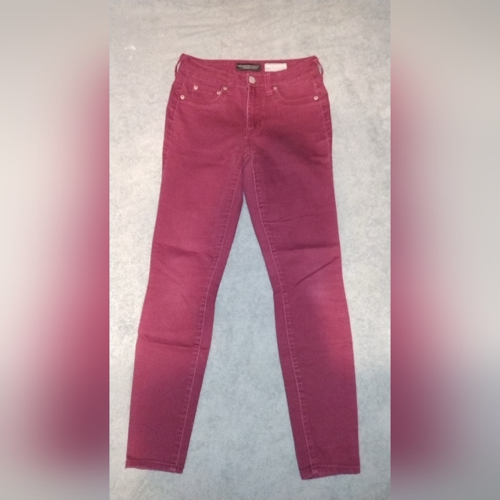 Aeropostale Red High Waisted Jogging